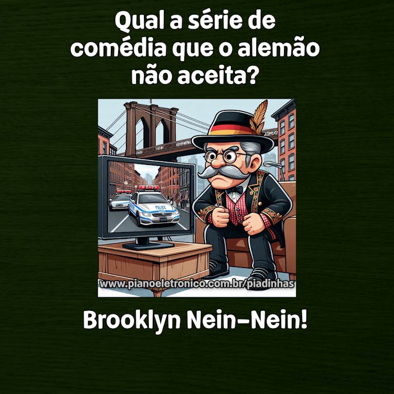 Qual a série de comédia que o alemão não aceita?

Brooklyn Nein-Nein!